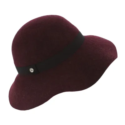 Capeline Lorelei Feutre Laine Bordeaux - Traclet Reference : 6479 | Chapellerie Traclet