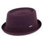 KANGOL Plum Mowbray Bamboo Pork Pie Hat