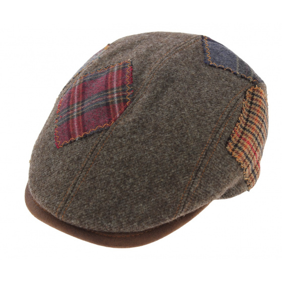 Chapelin Flat Cap in Virgin Wool Brown - Traclet
