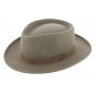 Auvergnat Style Hat Wool Felt Beige - Traclet