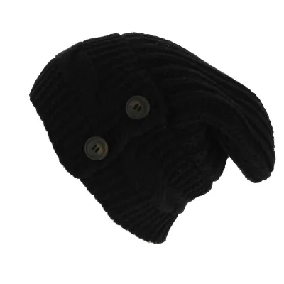 Bonnet Oversize Thorens Laine & Acrylique Noir - Traclet  Reference : 4324 | Chapellerie Traclet