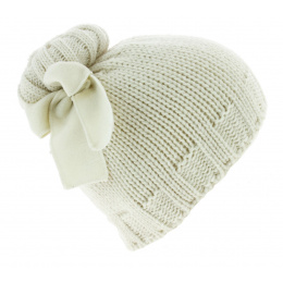 Alcina Wool & Acrylic Beanie Off-White - Traclet