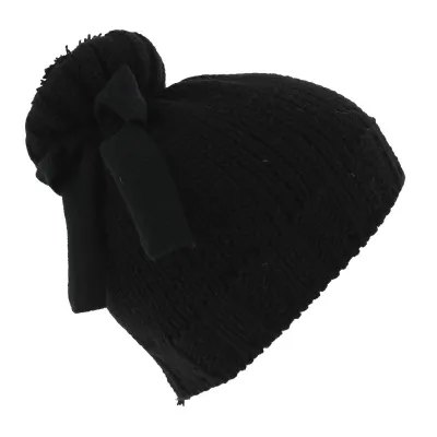 Bonnet Alcina Laine & Acrylique Noir - Traclet Reference : 5925 | Chapellerie Traclet