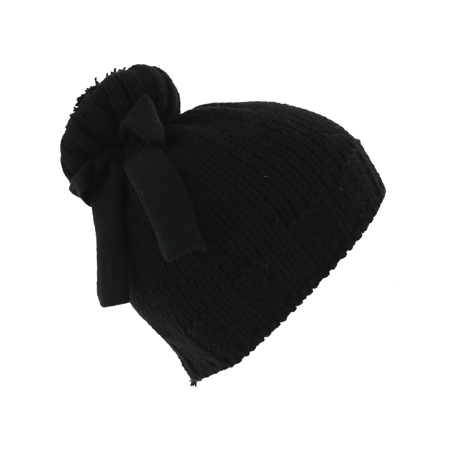 Bonnet Alcina Laine & Acrylique Noir - Traclet Reference : 5925 | Chapellerie Traclet
