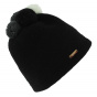 Ladybird Black Wool Pom-Pom Beanie - Traclet