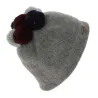 Bonnet Pompons Ladybird Laine Gris - Traclet Reference : 7706 | Chapellerie Traclet