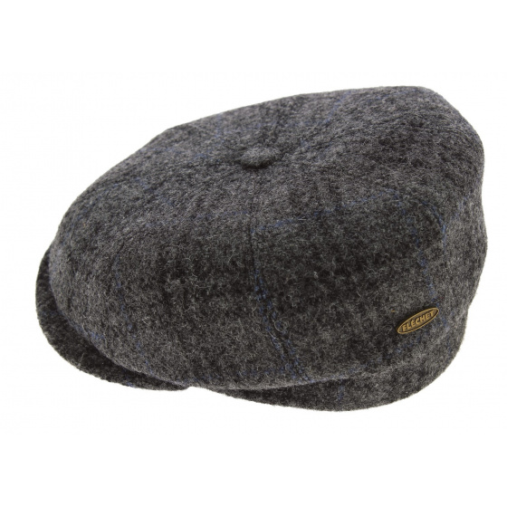 Hatteras Clare Cap Harris Tweed Wool Gray - Fléchet