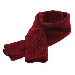 Kohali Wool & Polyester Scarf Red - Mtm