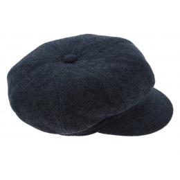 Midtown Wool Blue Gavroche Style Cap - Stetson