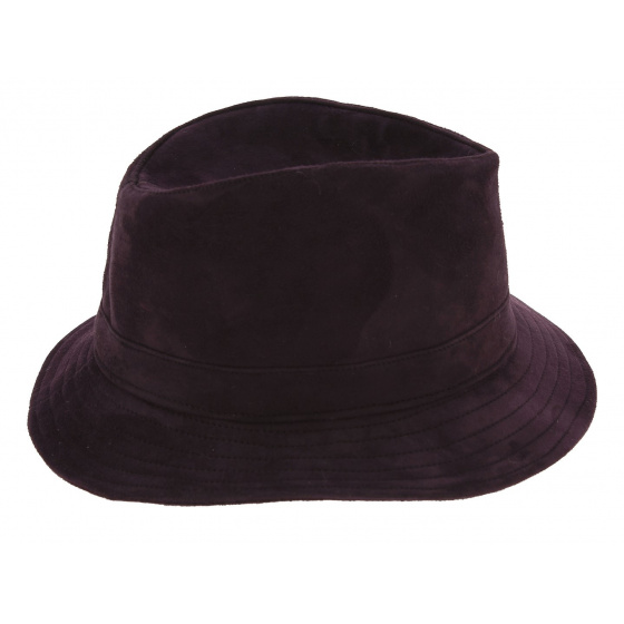 Chapeau Traveller Renna Cuir Prune - Traclet