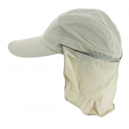Janou UPF50+ beige neck cap - Hatland