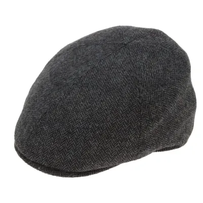 Casquette Plate Cadillac Laine Gris - Traclet Reference : 7039 | Chapellerie Traclet
