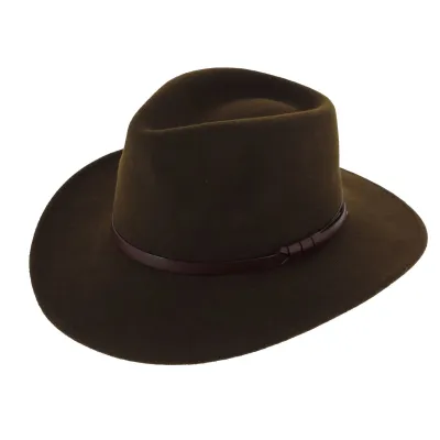 Chapeau Traveller Toledo Feutre Laine Imperméable Marron - Traclet Reference : 7742 | Chapellerie Traclet