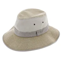 Durban Cotton Safari Hat Beige - Crambes Reference: 7745 | Traclet Hat Shop