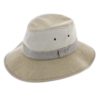 Durban Cotton Safari Hat Beige - Crambes Reference: 7745 | Traclet Hat Shop
