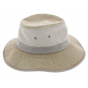 Durban Cotton Beige Safari Hat - Crambes