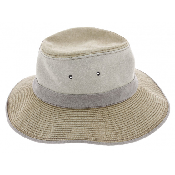 Durban Cotton Safari Hat Beige - Crambes Durban Cotton Safari Hat Beige - Crambes