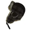 Chapka Bathurst Cuir & Lapin Noir - Traclet Reference : 2411 | Chapellerie Traclet
