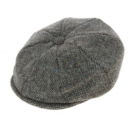 Casquette Irlandaise Foxford Laine Tweed Gris - Hanna Hats