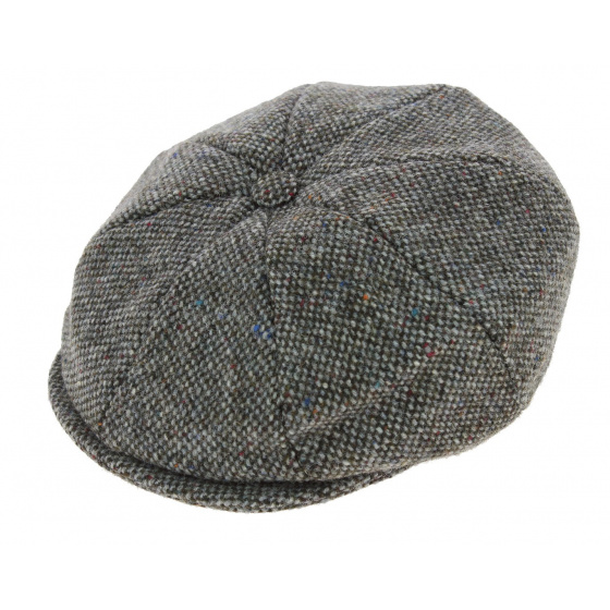 Irish Cap Foxford Grey Tweed Wool - Hanna Hats