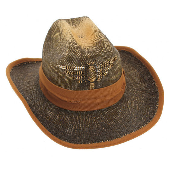 Chapeau Cowboy Gringo Loco Paille Papier - Traclet