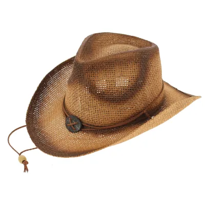 Chapeau Cowboy Fighter Harrison Paille Papier - Traclet Reference : 7762 | Chapellerie Traclet