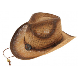 Fighter Harrison Paper Straw Cowboy Hat - Traclet
