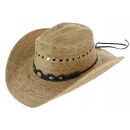 Chapeau Cowboy Bull Riding Paille Naturelle- Traclet