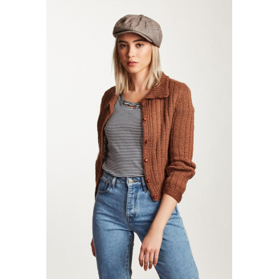 Brood Plaid Taupe Cap - Brixton