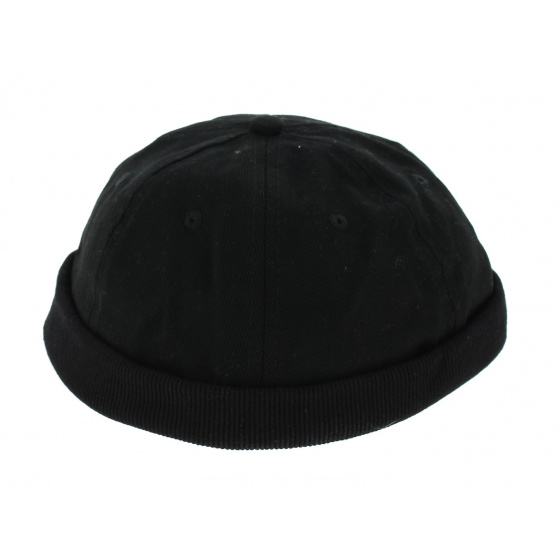 bonnet miki coton noir - bonnet breton