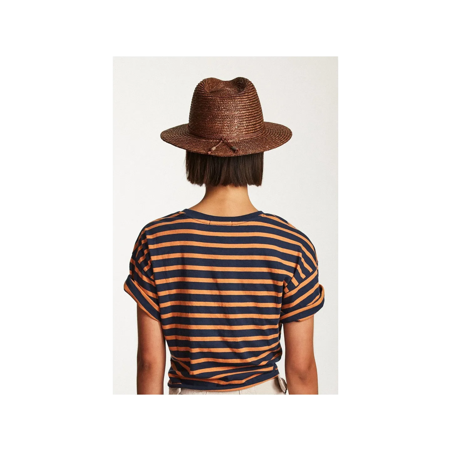 Chapeau Traveller Lera Paille Bronze - Brixton Reference : 6768 | Chapellerie Traclet