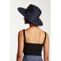 Joanna Straw Wide Brim Hat Blue - Brixton