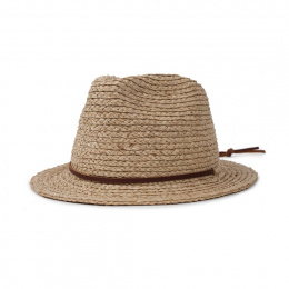 Levon Traveller Hat Natural Raffia Straw - Brixton