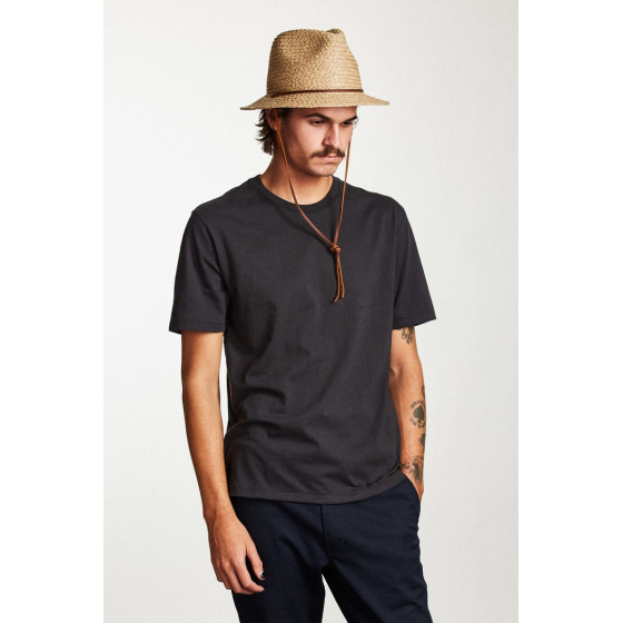 Levon Traveller Hat Natural Raffia Straw - Brixton