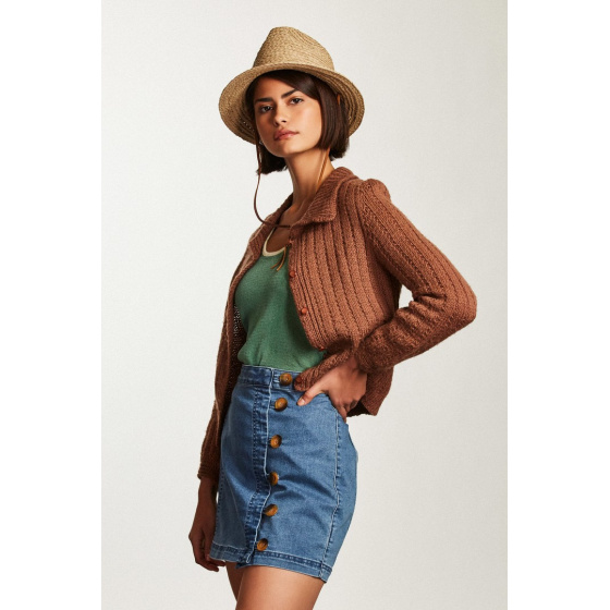 Chapeau Traveller Levon Paille Raphia Naturel - Brixton