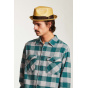 Porkpie Castor Straw Hat Natural Paper - Brixton