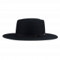 Andalusian Style Hat The Tennessee Black Wool Felt - Coal