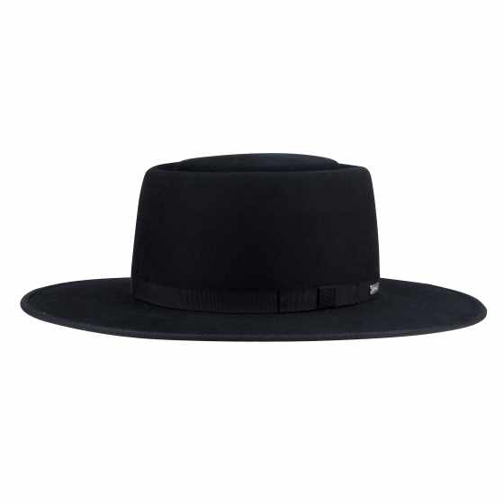 Andalusian Style Hat The Tennessee Black Wool Felt - Coal