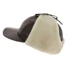 Casquette / Chapka Adventurer Cuir & Agneau Marron - Traclet Reference : 7818 | Chapellerie Traclet