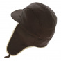 Adventurer Leather & Brown Lambskin Cap - Traclet