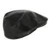 Casquette Plate Southland Cuir Noir - Traclet Reference : 7821 | Chapellerie Traclet