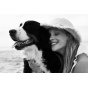 Ermine cloche hat