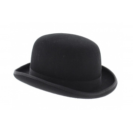 Black Wool Felt Bowler Hat - Guerra