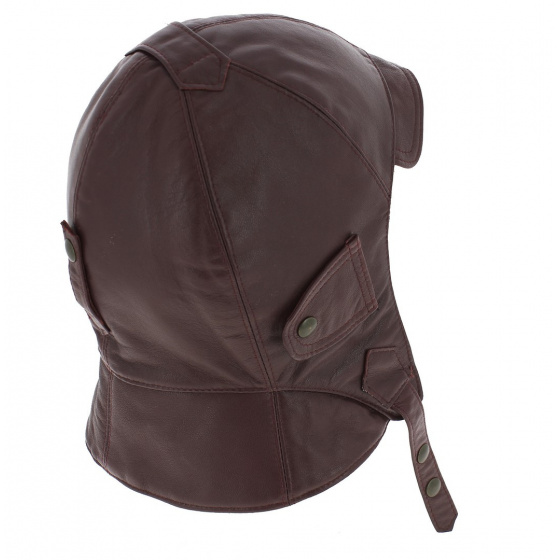 Casque Auto Cuir bordeaux Casque Auto Cuir bordeaux