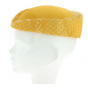 Yellow Elegant Ceremony or Cabaret Hat
