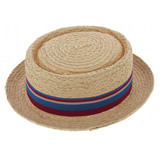 Canotier - Chapeau PorkPie Sumac Paille Naturel - Traclet