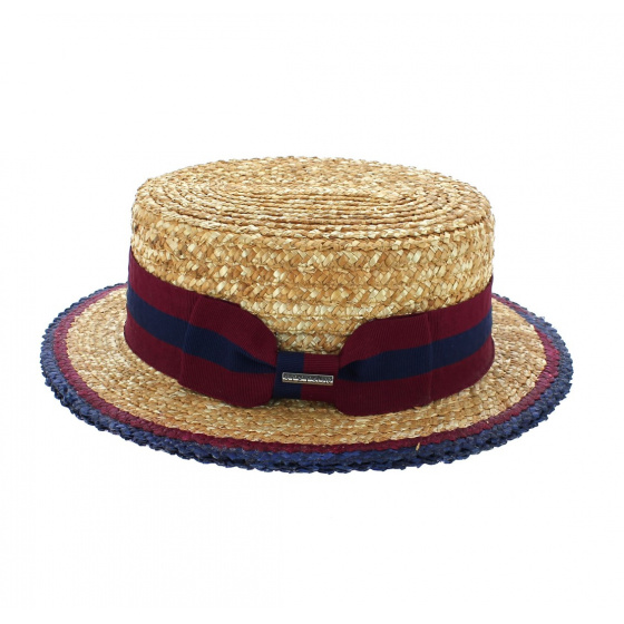 Stetson Venice Double Groove Boater Hat Stetson Venice Double Groove Boater Hat