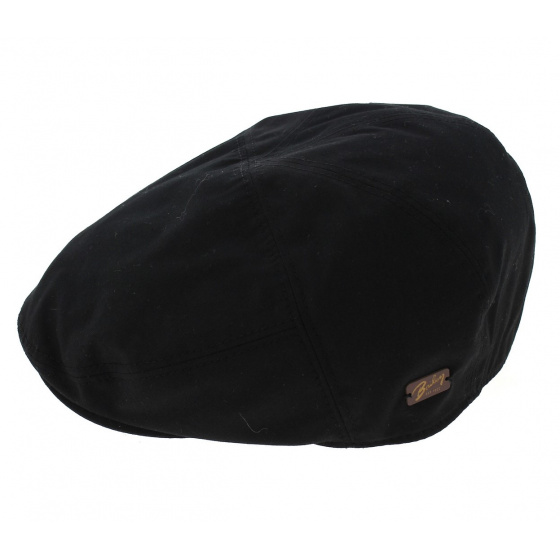 Black Graham Flat Cap - Bailey