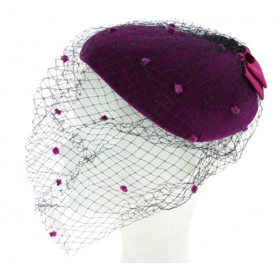 EDY PARIS Fushia Gala Hat