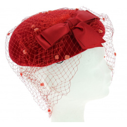 EDY PARIS Red Gala Hat